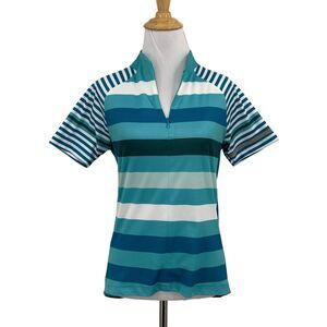 Novara Jersey Womens S Small Capri Zoya Bike Cycling Striped Short Sleeve Shirt